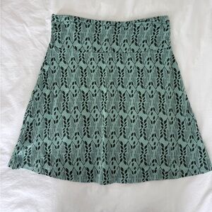 Toad&Co Green and Blue Chaka Skirt, size Small